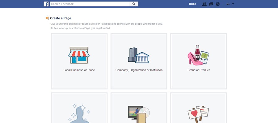 create a Facebook business page for a restaurant